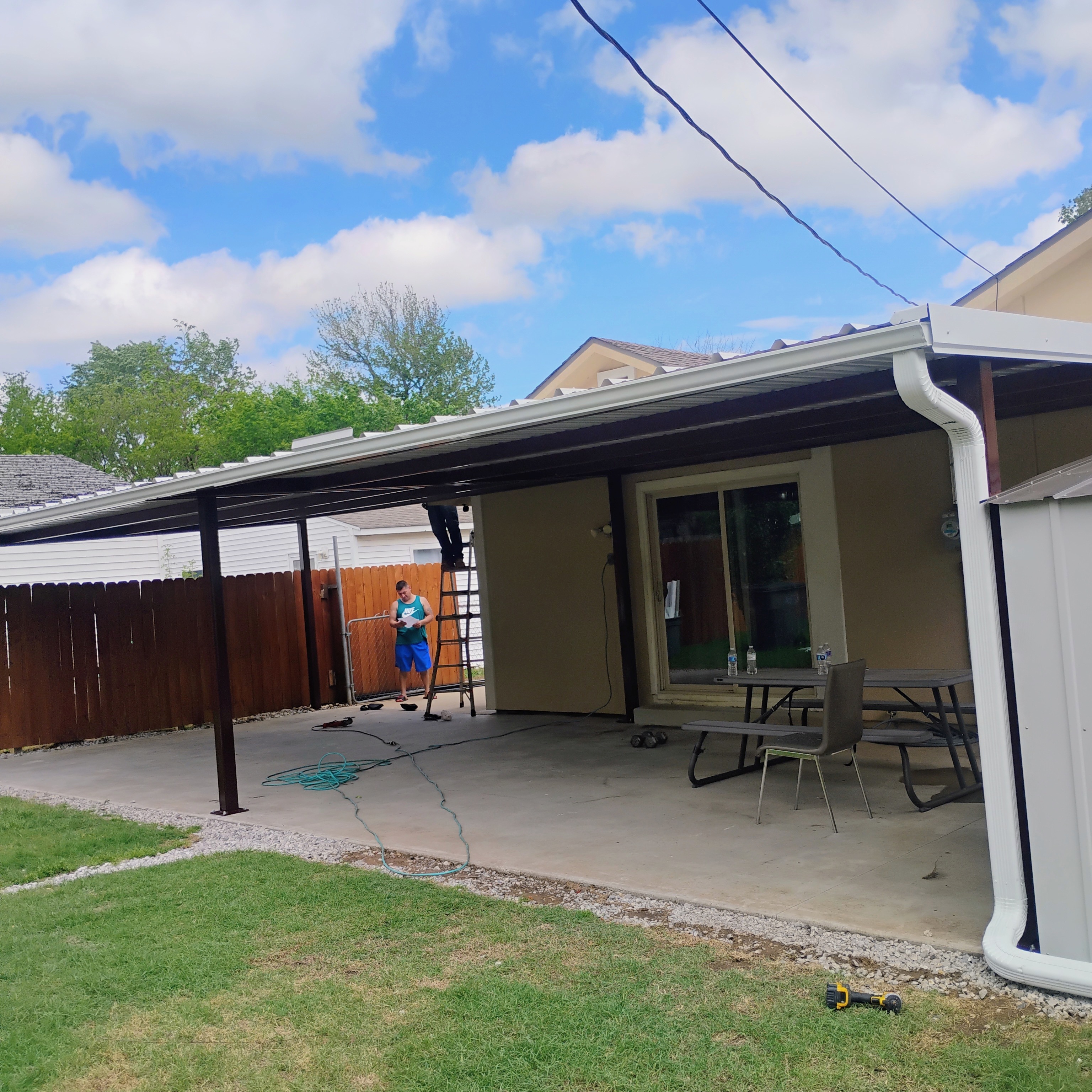 Metal patio cover by Forever Carports